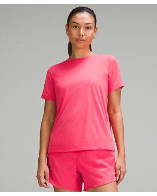 lululemon athletica Red Ultralight Hip-length T-shirt