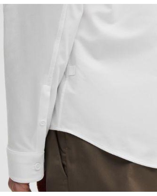 lululemon athletica White New Venture Classic Fit Shirt for men