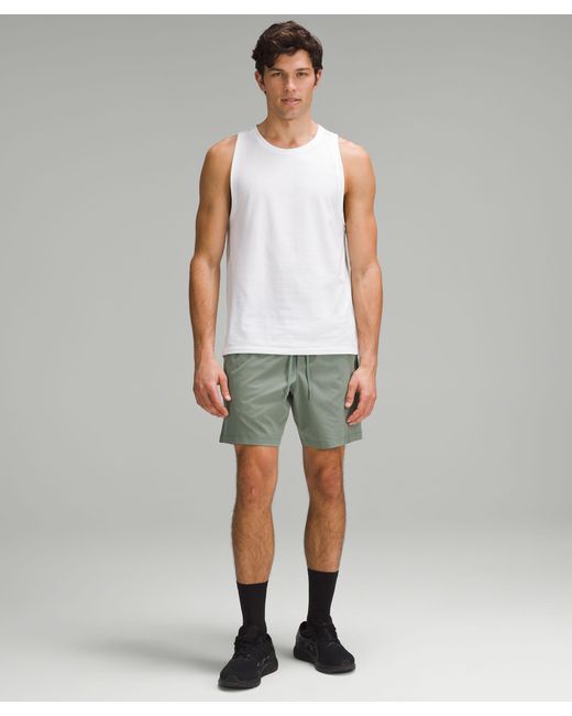 lululemon athletica Green Zeroed In Linerless Shorts 7" for men