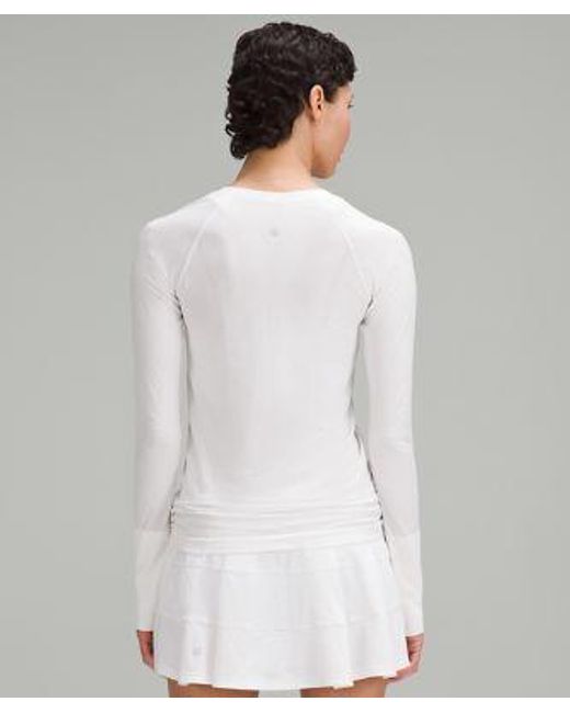 lululemon athletica White – Swiftly Tech Long-Sleeve Shirt 2.0 – –