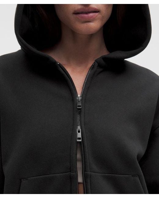 lululemon athletica Black Steady State Superloft Full Zip Hoodie