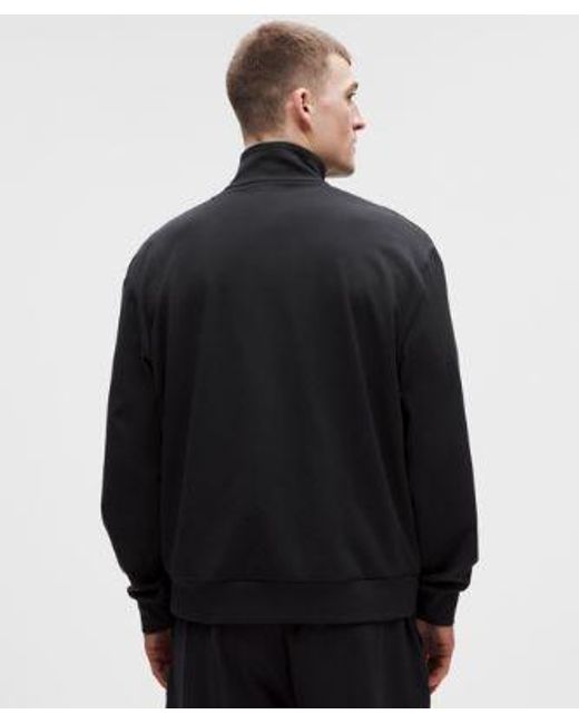 lululemon athletica Black – Heavyweight Soft Jersey Half Zip Sweatshirt – – Size Large for men