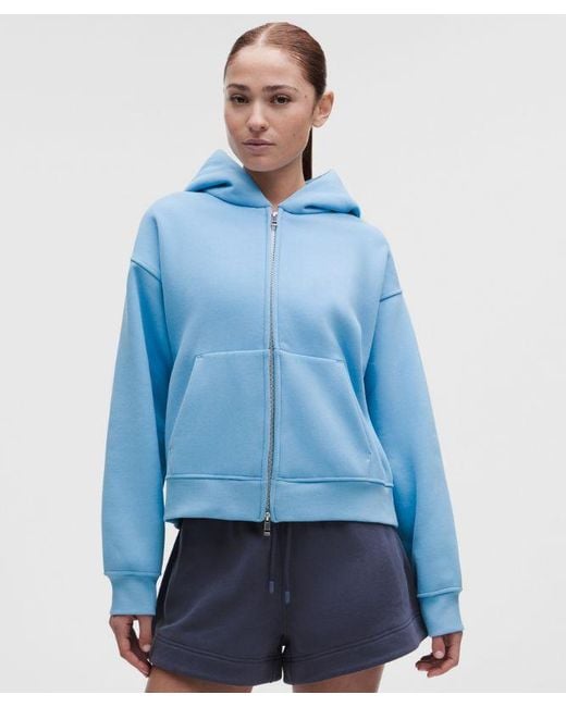lululemon athletica Blue Steady State Superloft Full Zip Hoodie