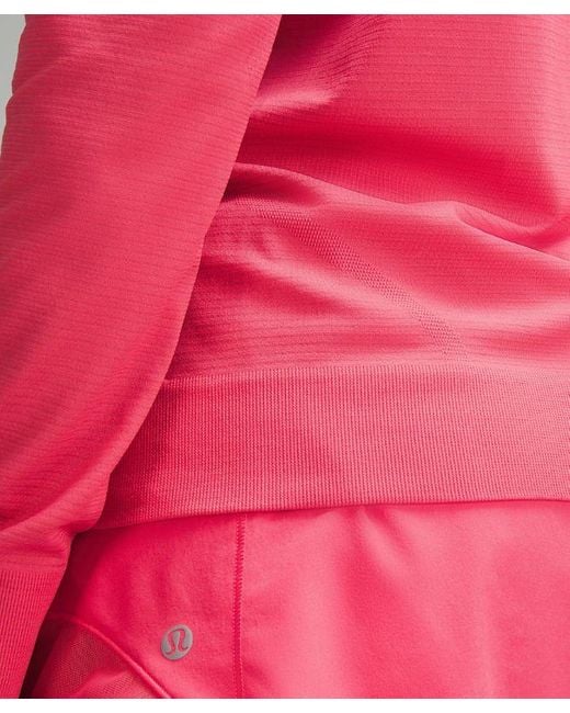 lululemon athletica Pink Swiftly Relaxed Long-sleeve Shirt