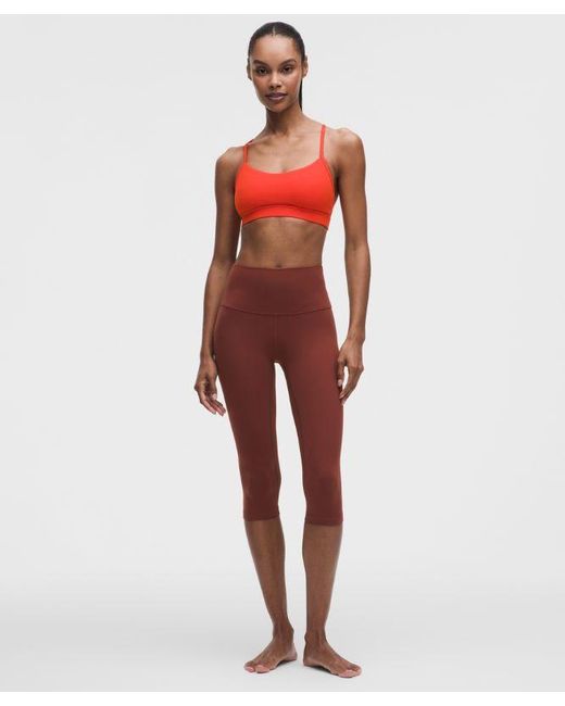 lululemon athletica Red Align High-Rise Crop 17"