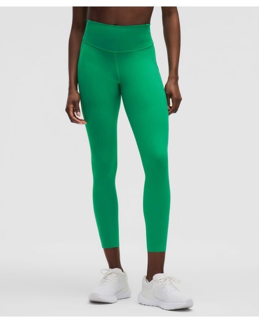 lululemon athletica Green – Fast And Free High-Rise Tight Leggings 5 Pocket – 25" – – Size 4