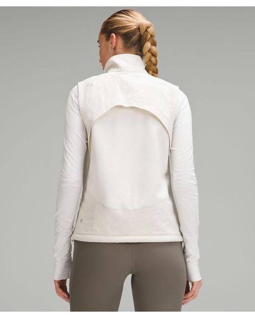 lululemon athletica Gray Fleece-lined Running Vest
