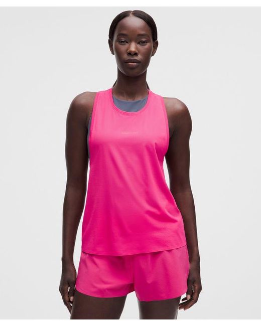 lululemon athletica Pink Fast And Free Singlet