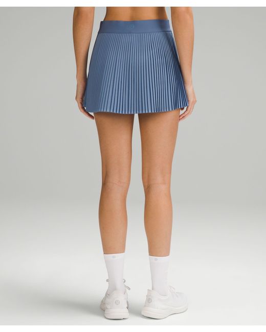 lululemon athletica Blue Varsity High-rise Pleated Tennis Skirt