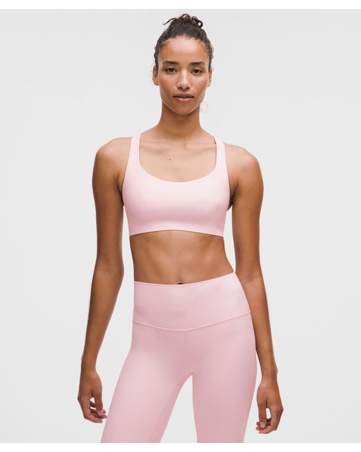 lululemon athletica Pink Flexyflex Strappy Yoga Bra