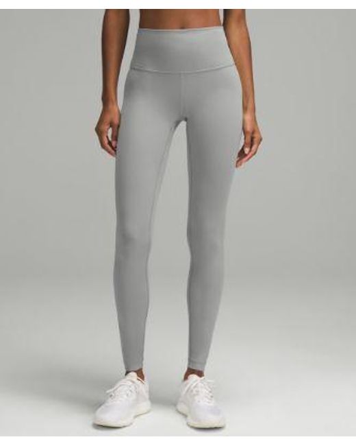 lululemon athletica Gray Wunder Train High-Rise Leggings 28"