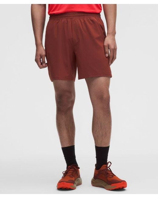 lululemon athletica Red – Pace Breaker Linerless Shorts – 7" – – for men