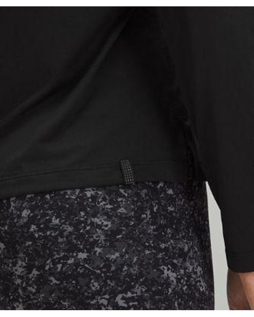 lululemon athletica Black Ultralight Hip-length Long-sleeve Shirt