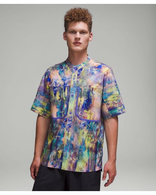 lululemon athletica Multicolor Water-repellent Hiking Short Sleeve Shirt for men