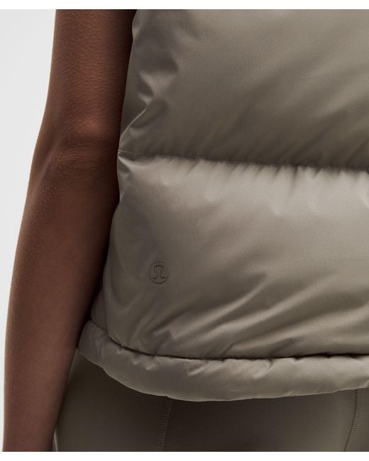 lululemon athletica Brown Wunder Puff 600-Down-Fill Cropped Vest