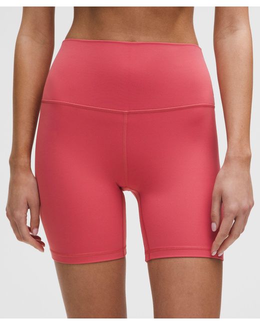 lululemon athletica Red Align High-Rise Shorts 6"