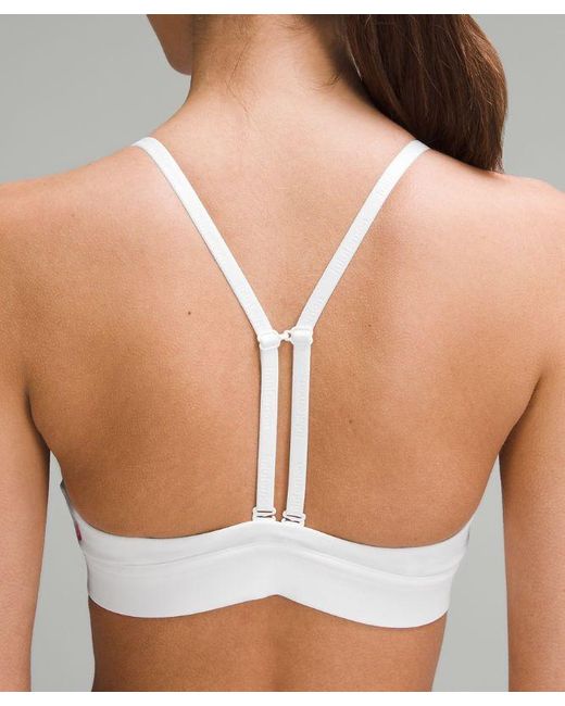 lululemon athletica White License To Train Triangle Bra Light Support, A/b Cup Graphic