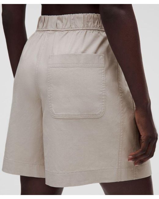 lululemon athletica Natural Lululinen High-Rise Relaxed-Fit Short 7"