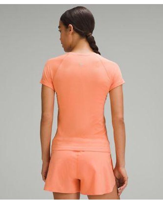 lululemon athletica Orange – Swiftly Tech Short-Sleeve Shirt 2.0 Race Length – –