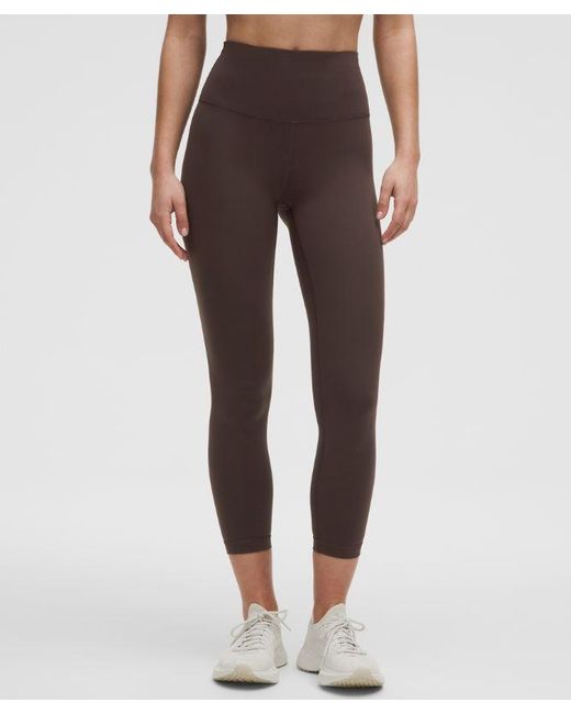 lululemon athletica Brown Wunder Train High-Rise Tight 25"