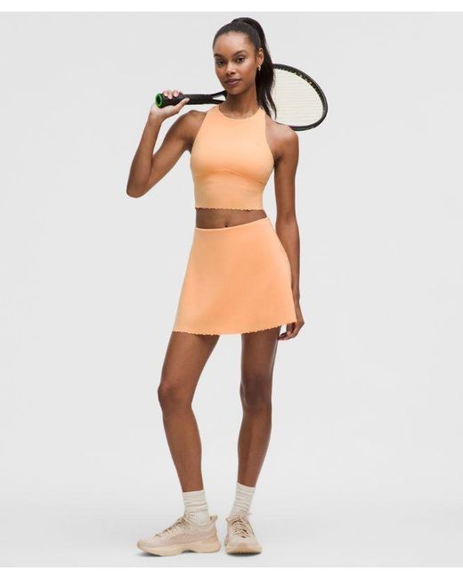 lululemon athletica Natural Scallop-Hem High-Rise Tennis Skirt