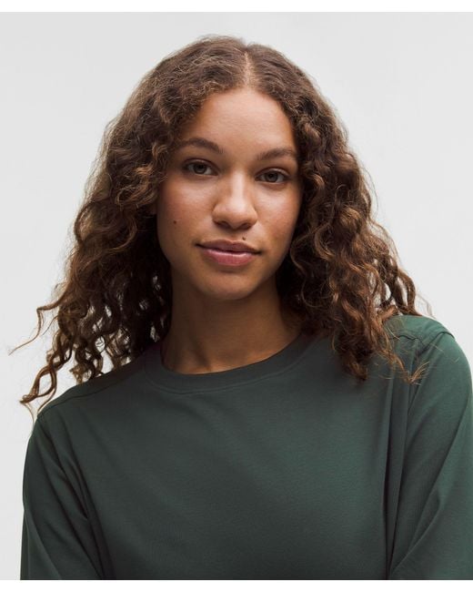 lululemon athletica Green All Yours Organic Cotton Long-Sleeve Shirt