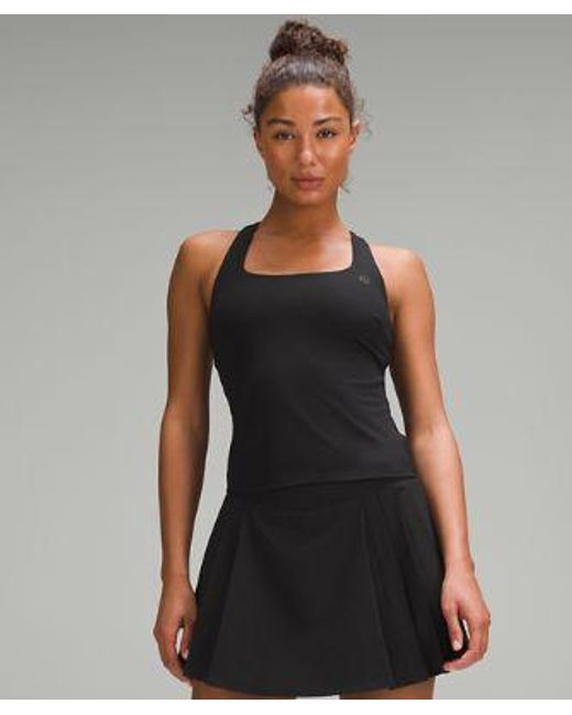 lululemon athletica Black Lightweight Tennis Tank Top Medium Support, B/C Cup