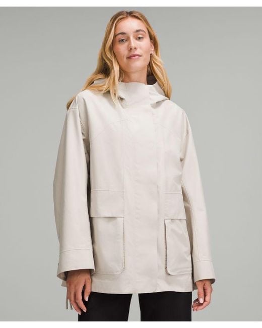 lululemon athletica Natural Oversized Hooded Rain Jacket