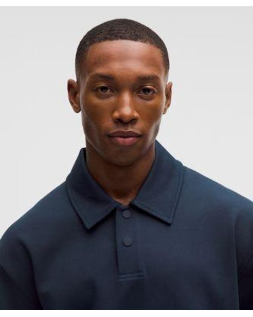 lululemon athletica Blue Grand Standard Long-Sleeve Polo for men
