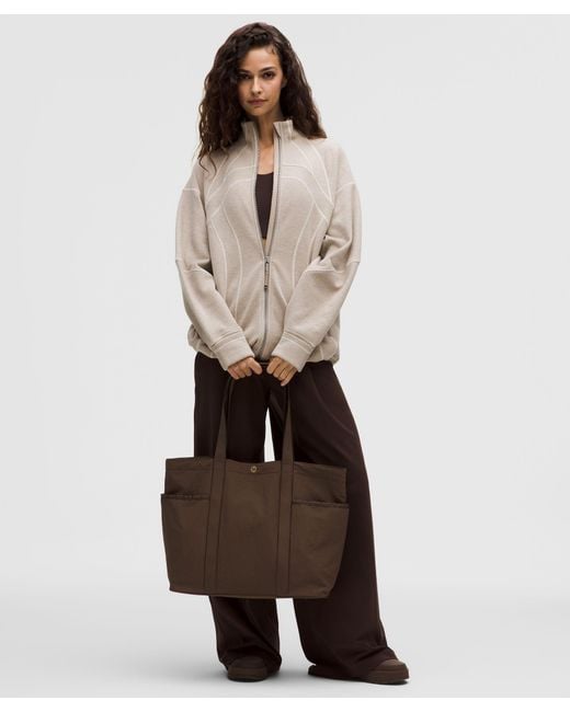 lululemon Daily Multi-Pocket Tote Bag 20L in Brown | Lyst
