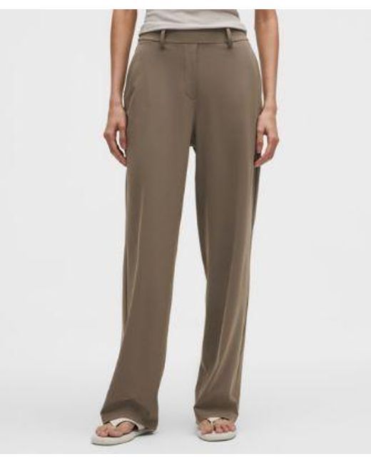 lululemon athletica Natural Daydrift High-Rise Straight-Leg Trouser
