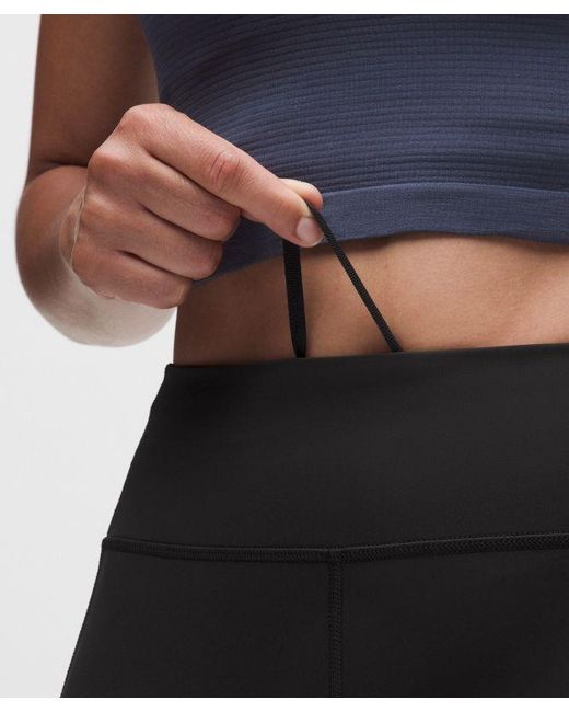lululemon athletica Blue Fast And Free 6-Pocket High-Rise Crop 23"