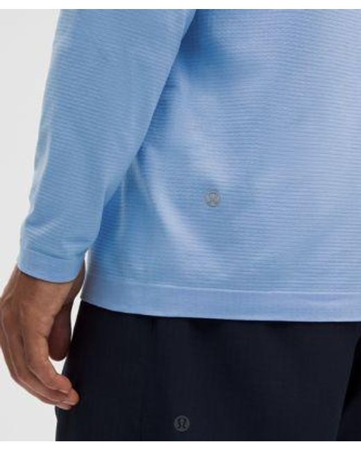 lululemon athletica Blue Metal Vent Tech Long-Sleeve Shirt for men