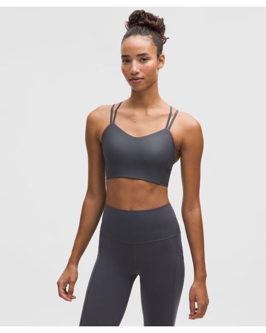 lululemon athletica Blue Like A Cloud Longline Bra Light Support, B/C Cup