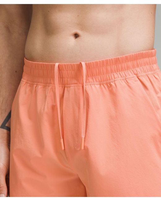 lululemon athletica Pace Breaker Linerless Shorts - 7" - Color Orange - Size L for men