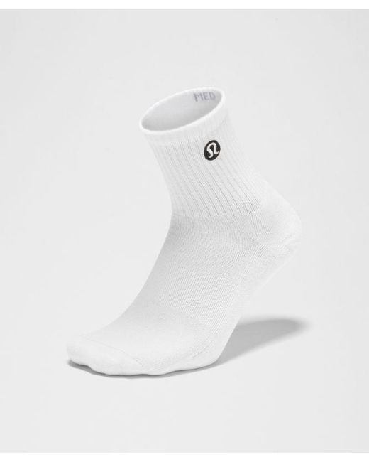 lululemon athletica White Daily Essential Quarter Socks