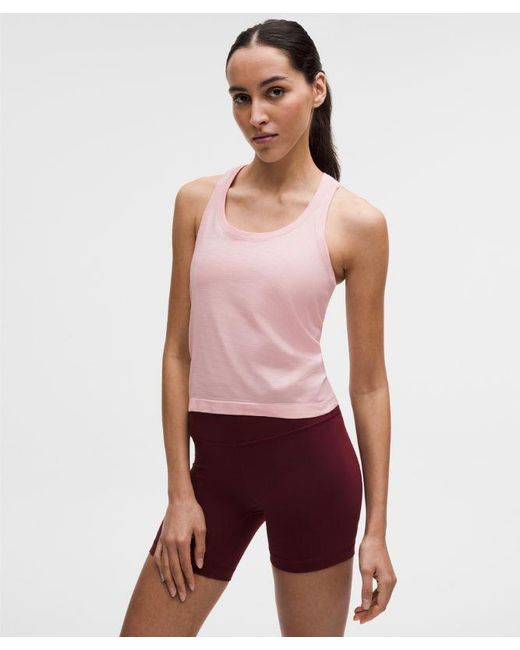 lululemon athletica Red – Swiftly Tech Racerback Tank Top 2.4 Waist Length – – Size 4