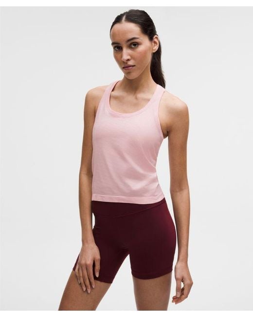 lululemon athletica Red – Swiftly Tech Racerback Tank Top 2.4 Waist Length – – Size 4