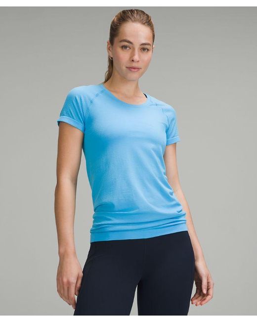 lululemon athletica Blue Swiftly Tech Short-sleeve Shirt 2.0