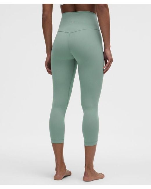 lululemon athletica Green Align High-Rise Crop 23"