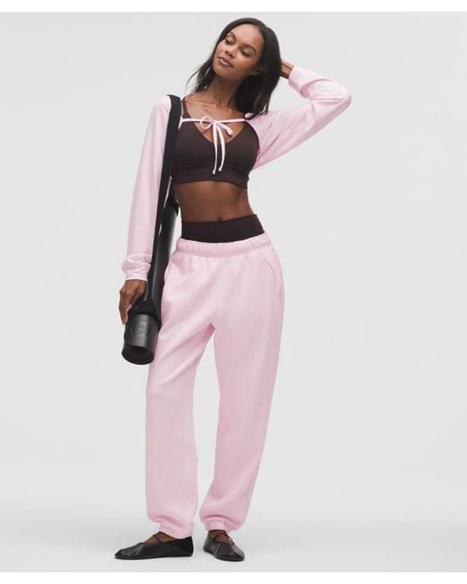 lululemon athletica Pink Scuba Mid-Rise Oversized Jogger