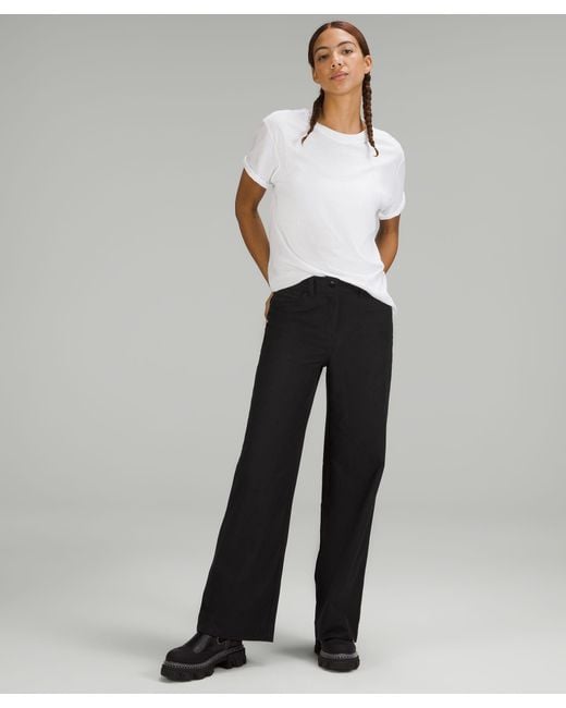 lululemon athletica City Sleek 5 Pocket High-rise Wide-leg Pants Full  Length Light Utilitech - Color Black - Size 25