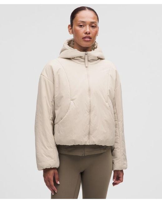 lululemon athletica Natural – Thermozen Insulated Hoodie – – Size Medium