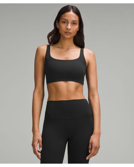 lululemon athletica Black – Bend This Scoop And Square Sports Bra Light Support, A-C Cups – – Size Large/Xl