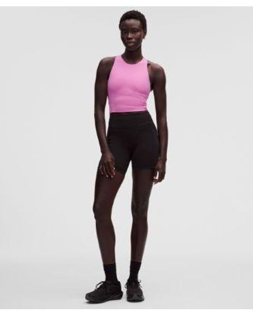 lululemon athletica Red Swift Speed Cropped Tank Top