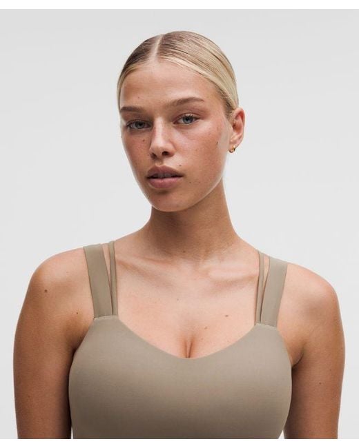 lululemon athletica Green – Like A Cloud Longline Sports Bra Light Support, D/Dd Cup – – Size 14