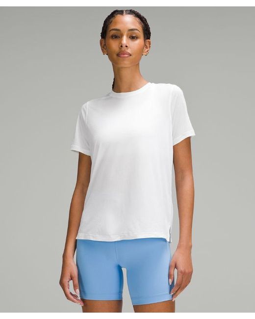 lululemon athletica White Ultralight Hip-length T-shirt