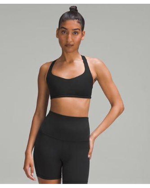 lululemon athletica Gray Free To Be Bra