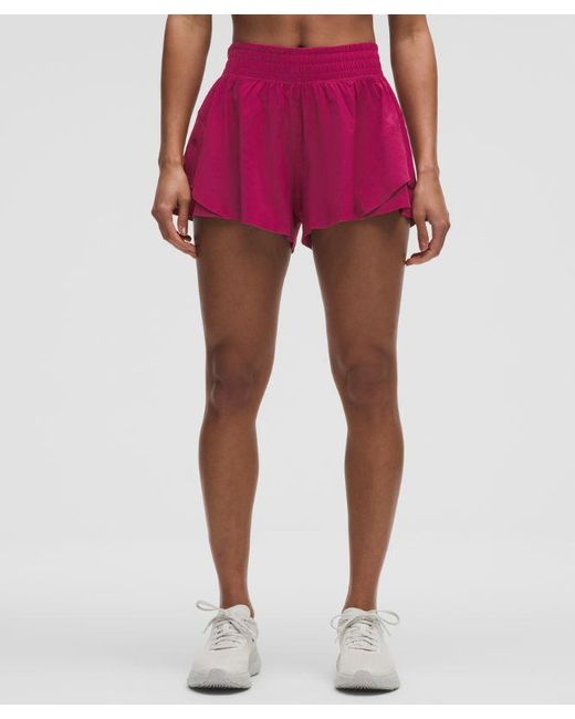 lululemon athletica Red Shake It Out High-Rise Running Short 2.5"