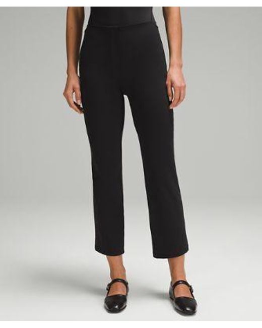 lululemon athletica Smooth Fit Pull-on High-rise Cropped Pants - Color Black - Size 0